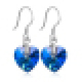 Women′s Heart of Ocean Sterling Silver Earrings